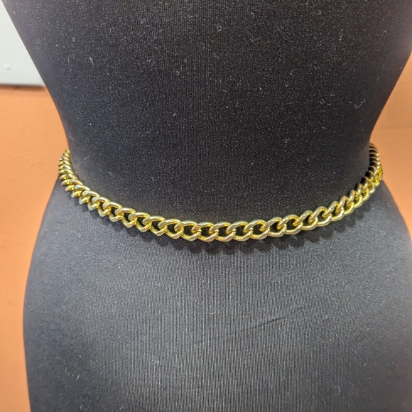 Vintage 80s Chain Belt Long Adjustable Retro Glam Punk Rockstar Girlfriend Vibes - Picture 5 of 15
